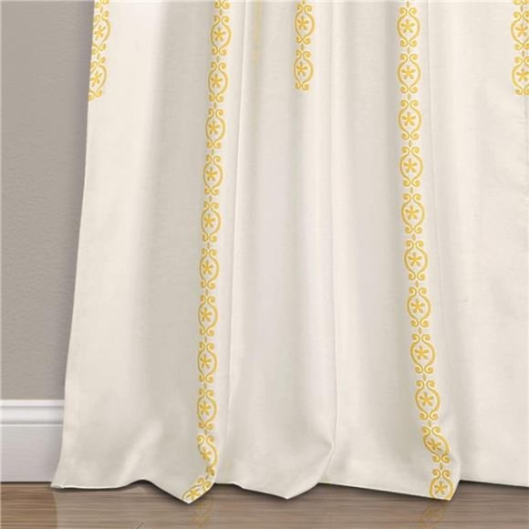 Stripe Medallion Curtains Fabric Mandala Bohemian Damask Print Room Darkening - Picture 3 of 5